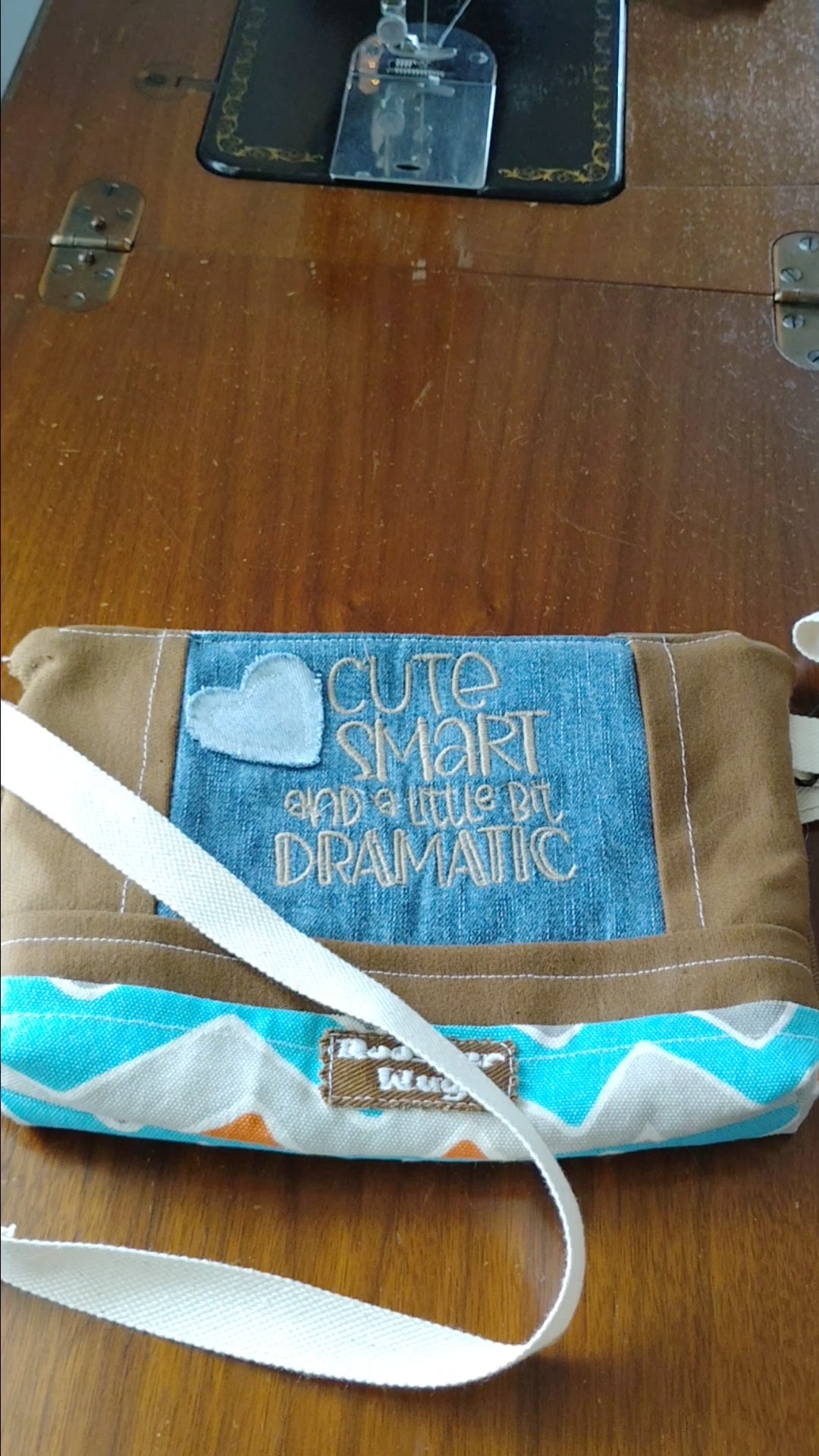 Embroidered  Cute and dramatic bumbag fanny or crossbody bag